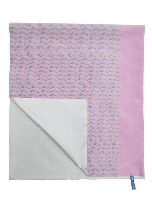 Silk Ikat Double Sided Shawl Baby Pink