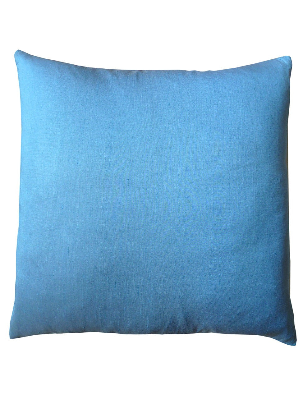 Thai Silk Solid Pillow Light Blue