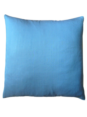 Thai Silk Solid Pillow Light Blue