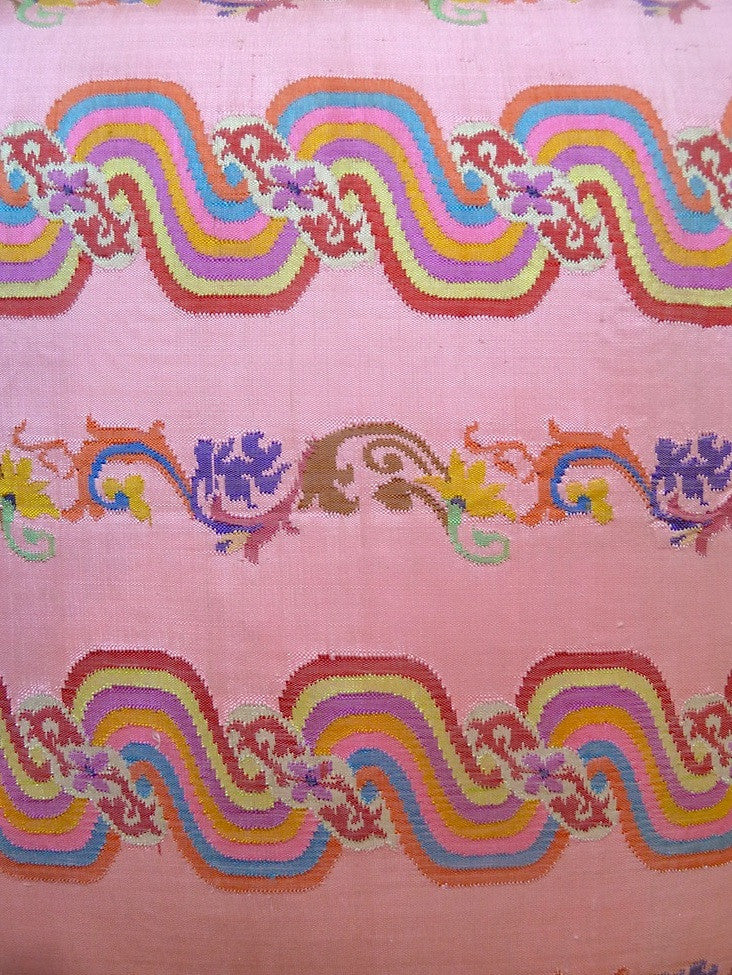Burmese Silk Pillow Pink
