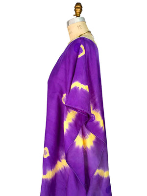 Silk Caftan Almost Famous Collection - Purple Rose of Cairo