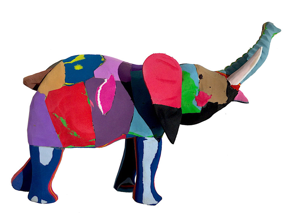 Recycled Rubber Elephant Large