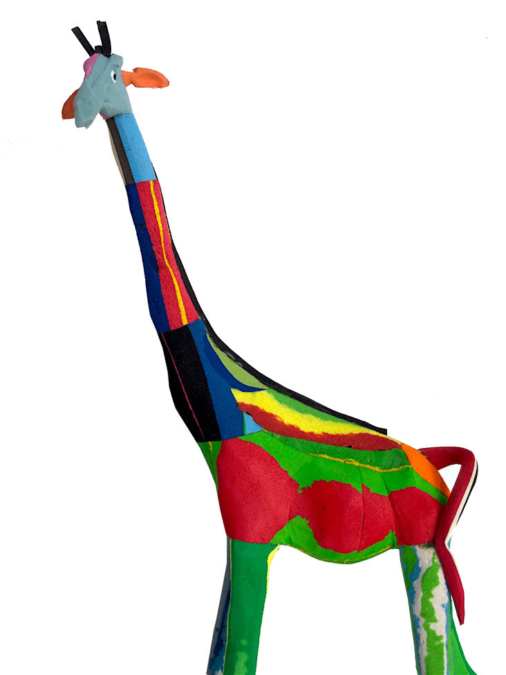 Recycled Rubber Giraffe Large