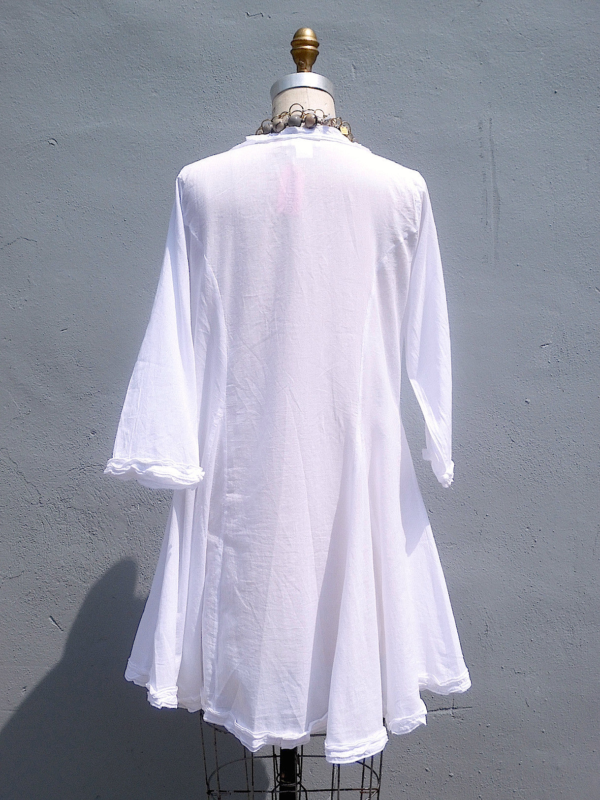 The Lala Beach Cover Up White