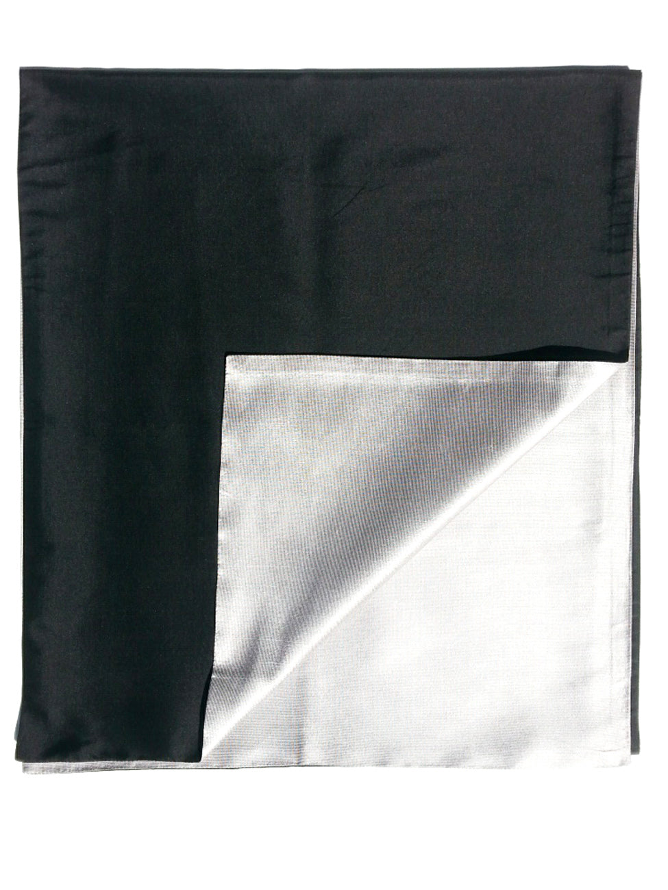 Double Sided Evening Shawl Black Silver