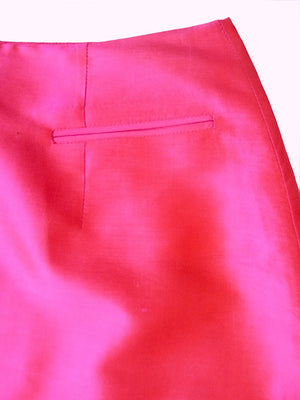 Audrey Skirt Thai Silk Taffeta Red