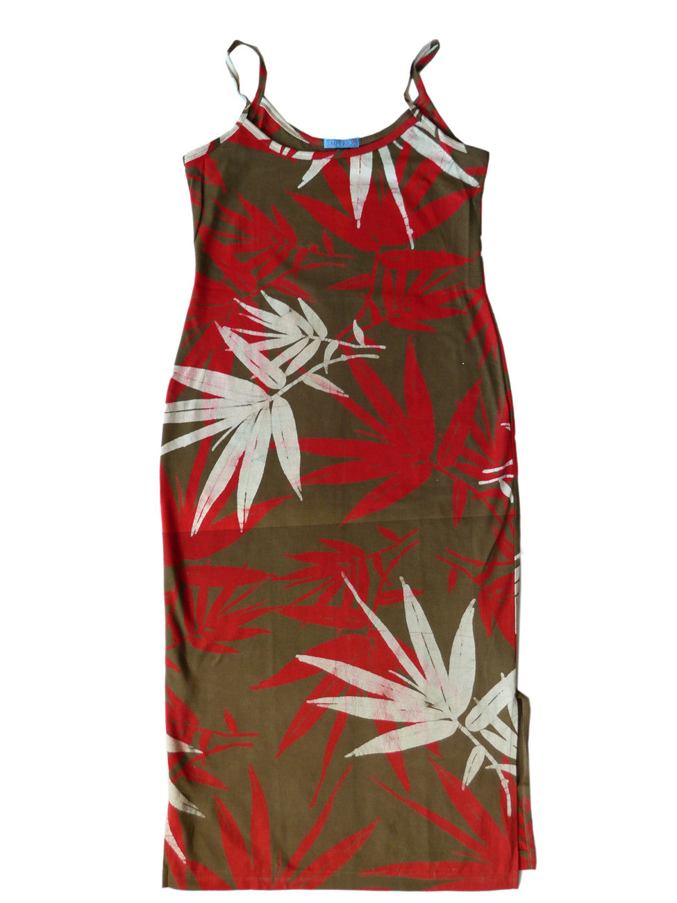 Batik Beach Dress Matisse in Bamboo Red