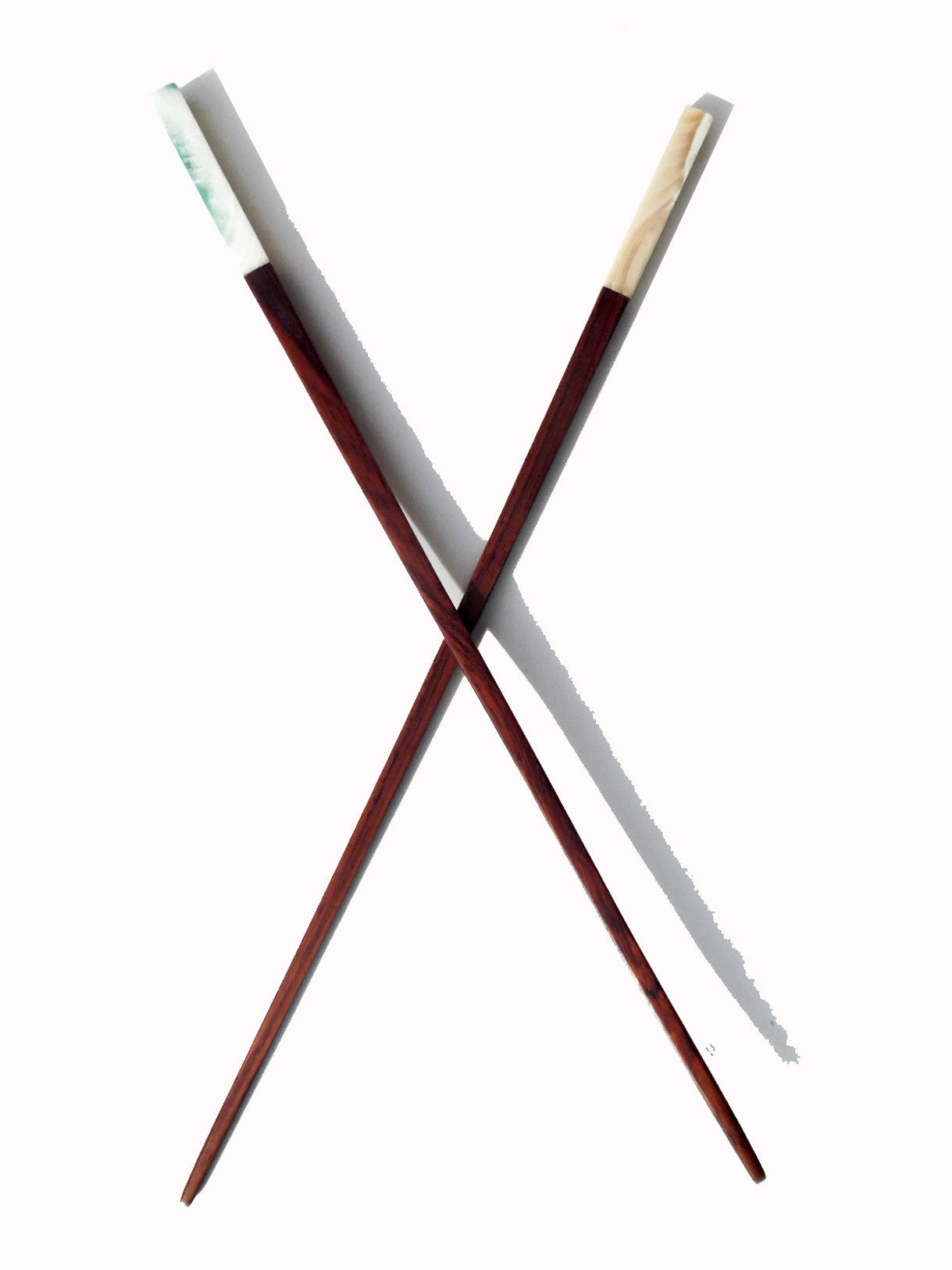 Chopsticks Rosewood And Abalone 4Cm - Two Lengths Available