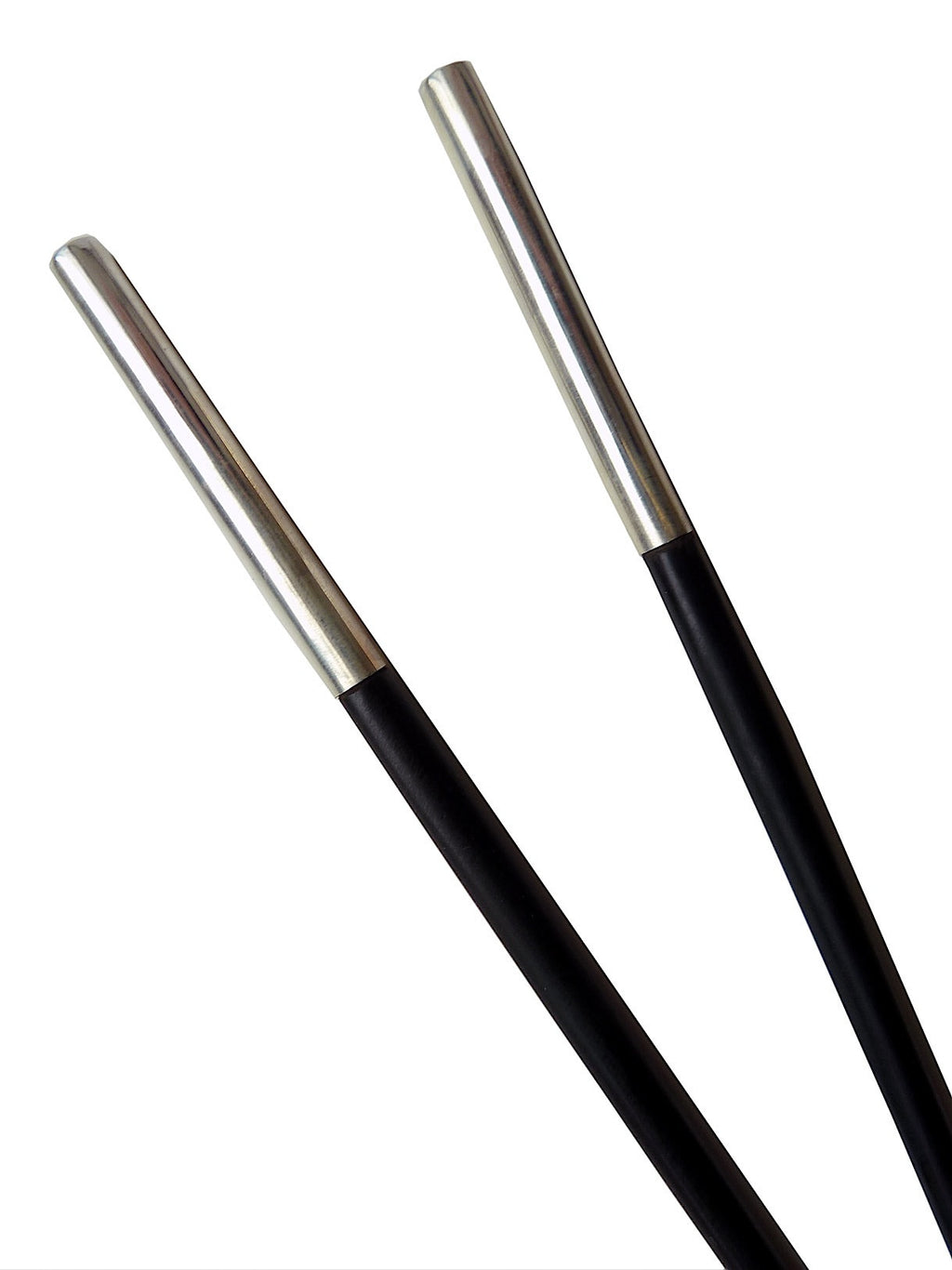Chopsticks Round Ebony And Sterling Silver 6Cm