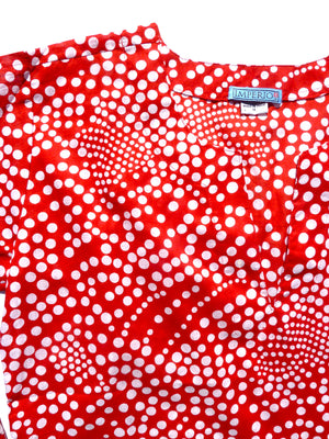 Raja Cotton Tunic Red Polka Dots