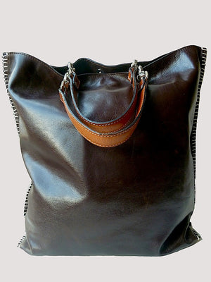 Gajumbo Tote Bag Napa Leather Fuchsia