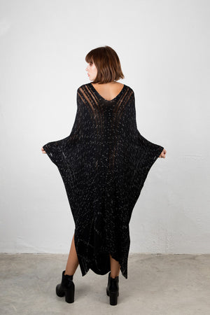 Black Oversized Kaftan Dress