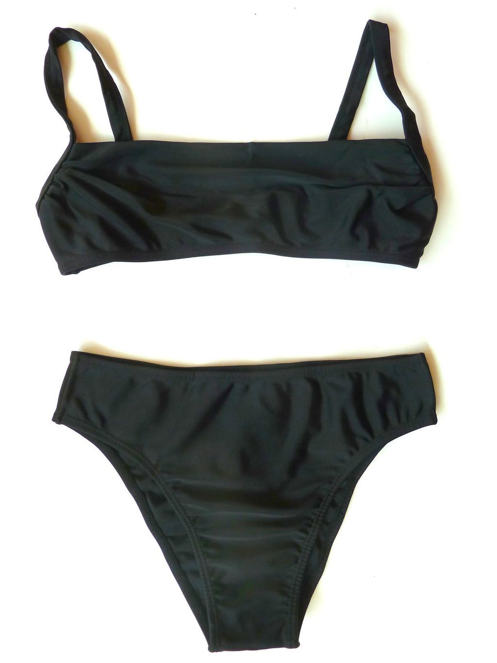 Bikini Bandeau Top and Brief Black