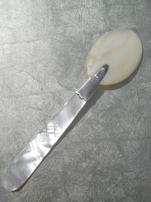 Caviar Spoon In Mother Of Pearl And Sterling Silver