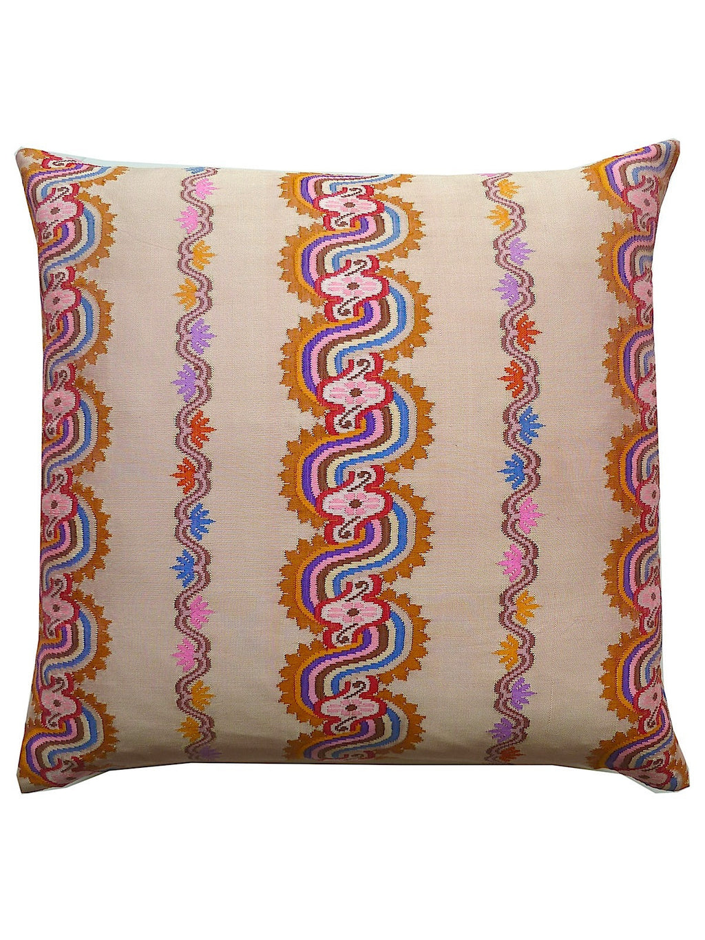 Burmese Silk Pillow Blush Terracotta