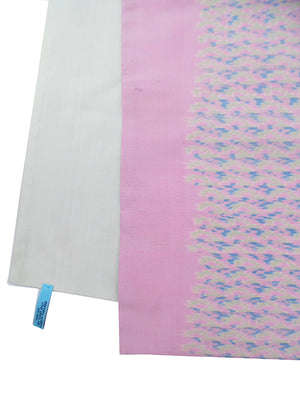 Silk Ikat Double Sided Shawl Baby Pink