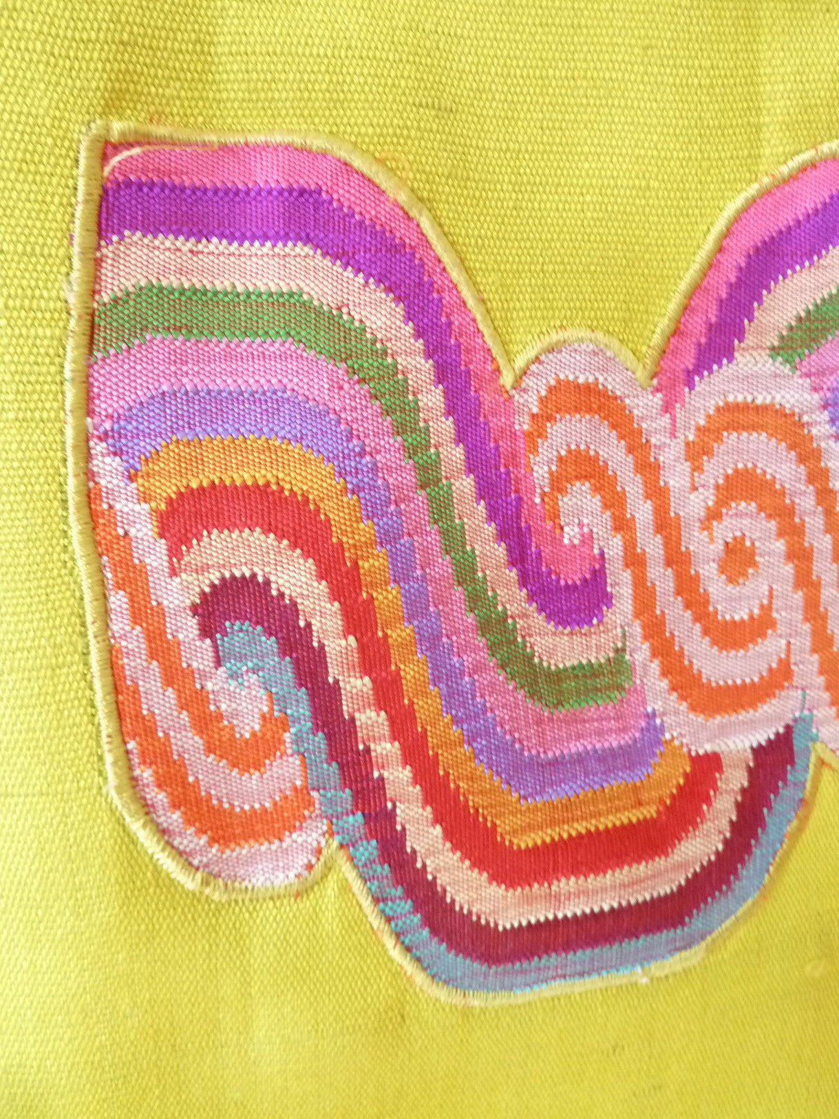 Couture Cut Peace Jacket Citron And Rainbow Swirl
