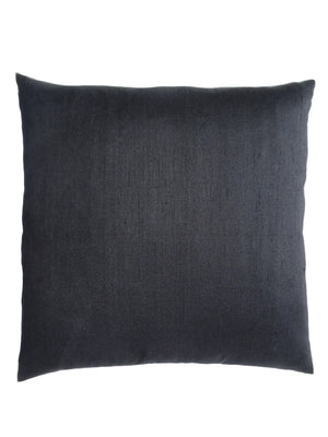Thai Silk Solid Pillow Black