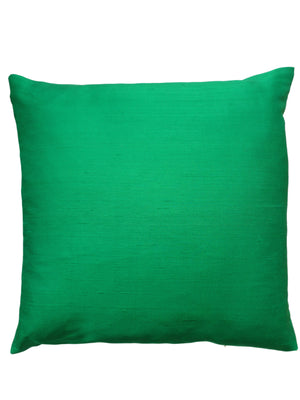 Thai Silk Solid Pillow Bottle Green