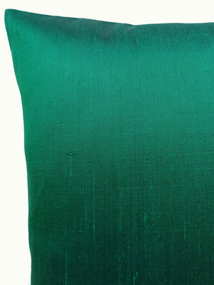 Thai Silk Solid Pillow Bottle Green