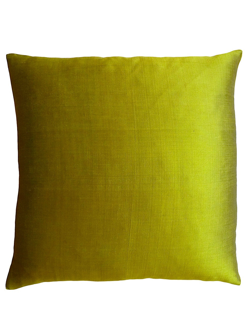 Thai Silk Solid Pillow Lemongrass