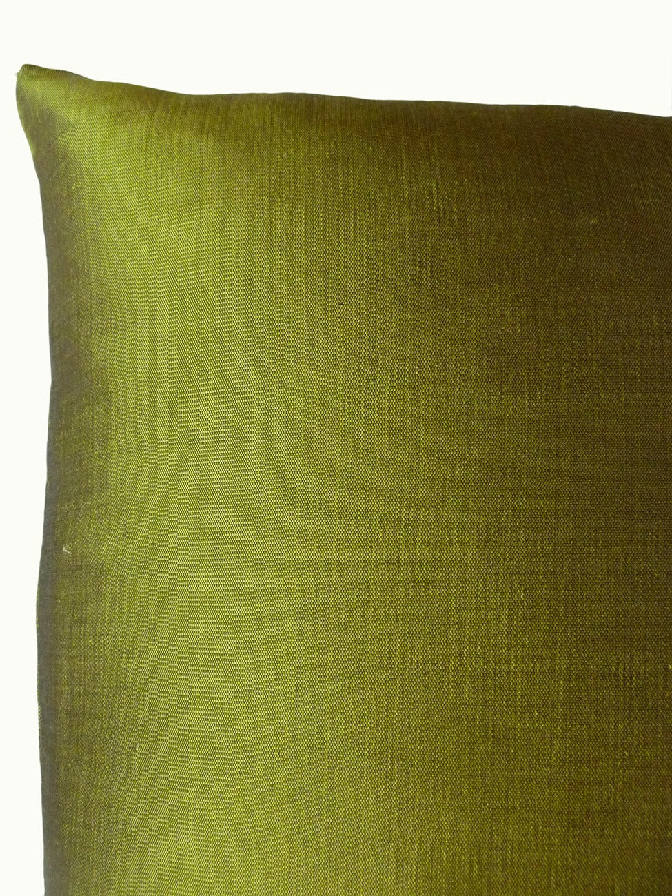 Thai Silk Solid Pillow Lemongrass