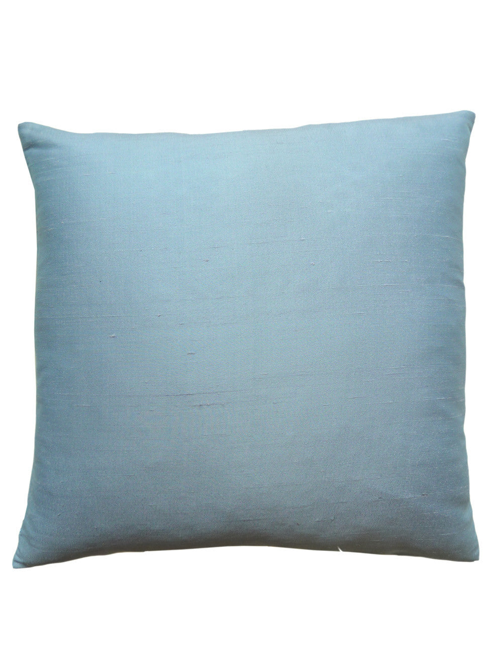 Thai Silk Solid Pillow Powder Blue