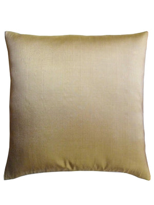 Thai Silk Solid Pillow Pale Gold
