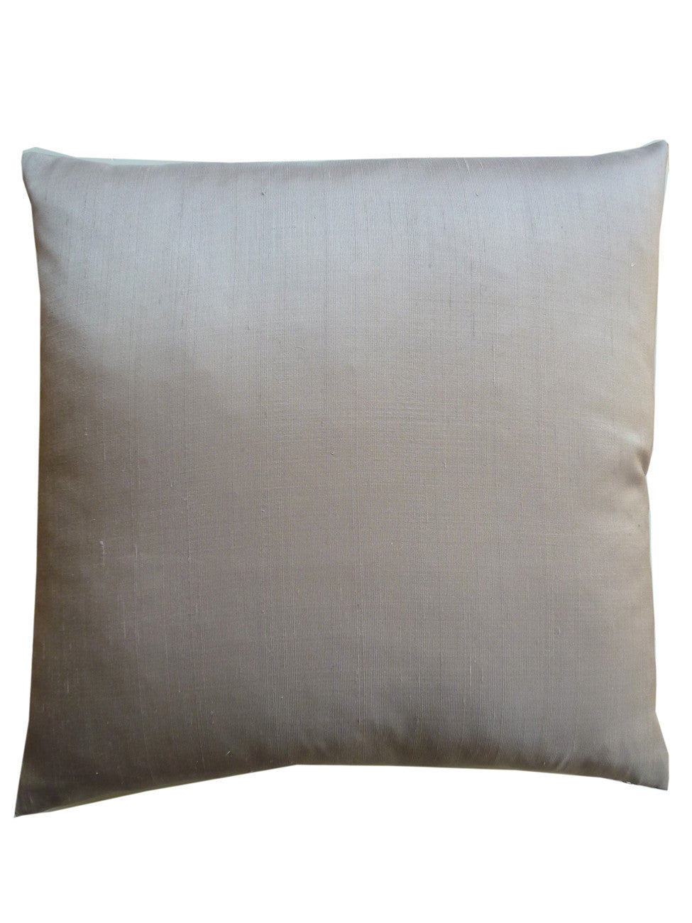 Thai Silk Solid Pillow Silver Cord