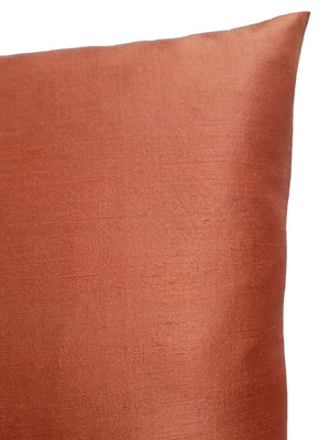 Thai Silk Solid Pillow Terracotta