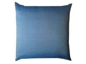 Burmese Silk 30" Euro Or Floor Pillows Slate Blue