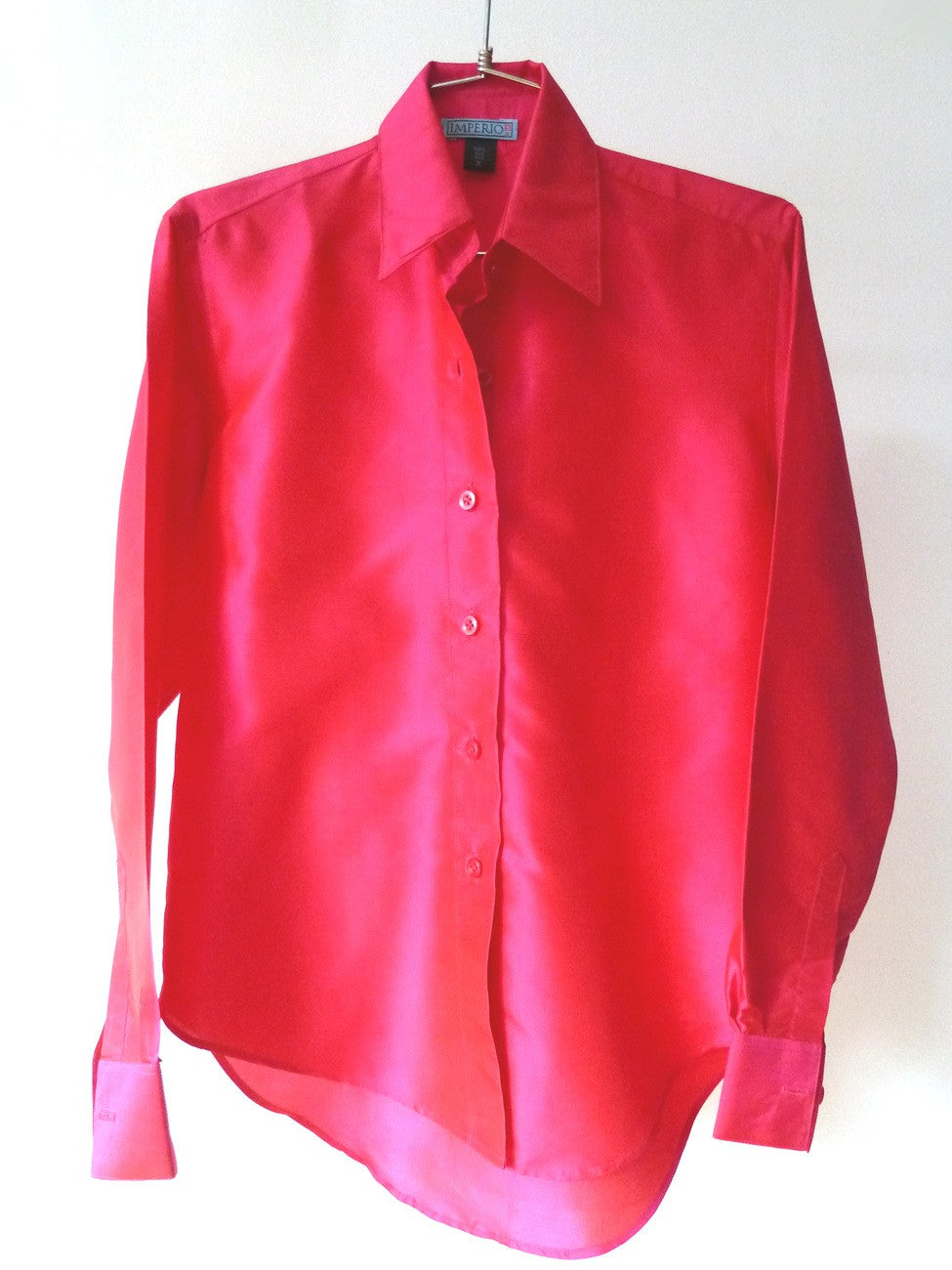 Thai Silk Button Down Shirt Assorted Pinks