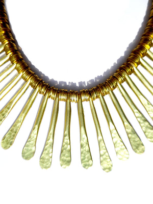 Necklace Caldo Long Drops Gold On Brass