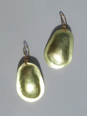Earrings Small Drop Gold On Brass