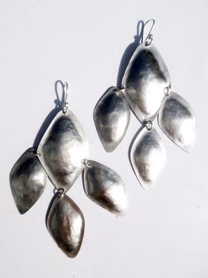 Earrings Diamond Mosaic Alpaca Silver