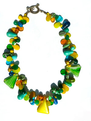 Necklace Mix Of African And Czech Glass