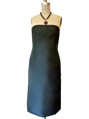 Strapless Little Black Dress Thai Silk