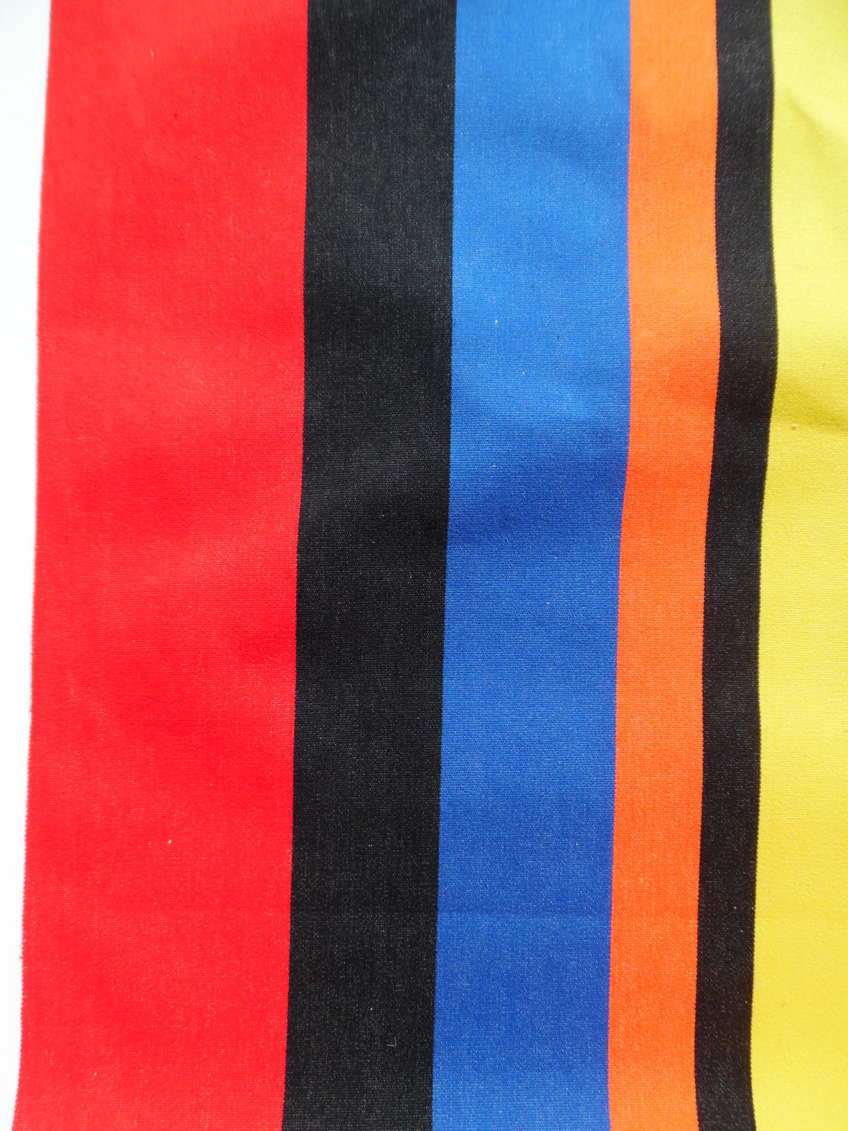 French Cotton Canvas Striped Textile Colorblock