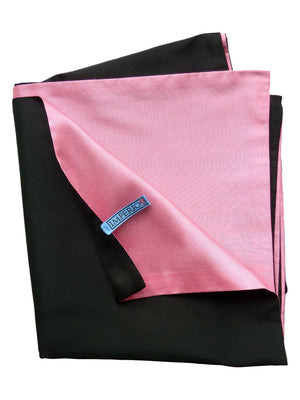 Double Sided Evening Shawl Black Pink