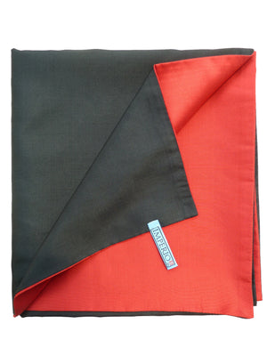 Double Sided Evening Shawl Black Red
