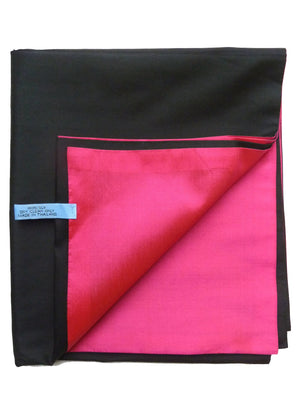 Double Sided Evening Shawl Black Pink