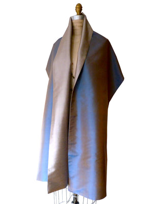 Double Sided Evening Shawl Pewter Copper