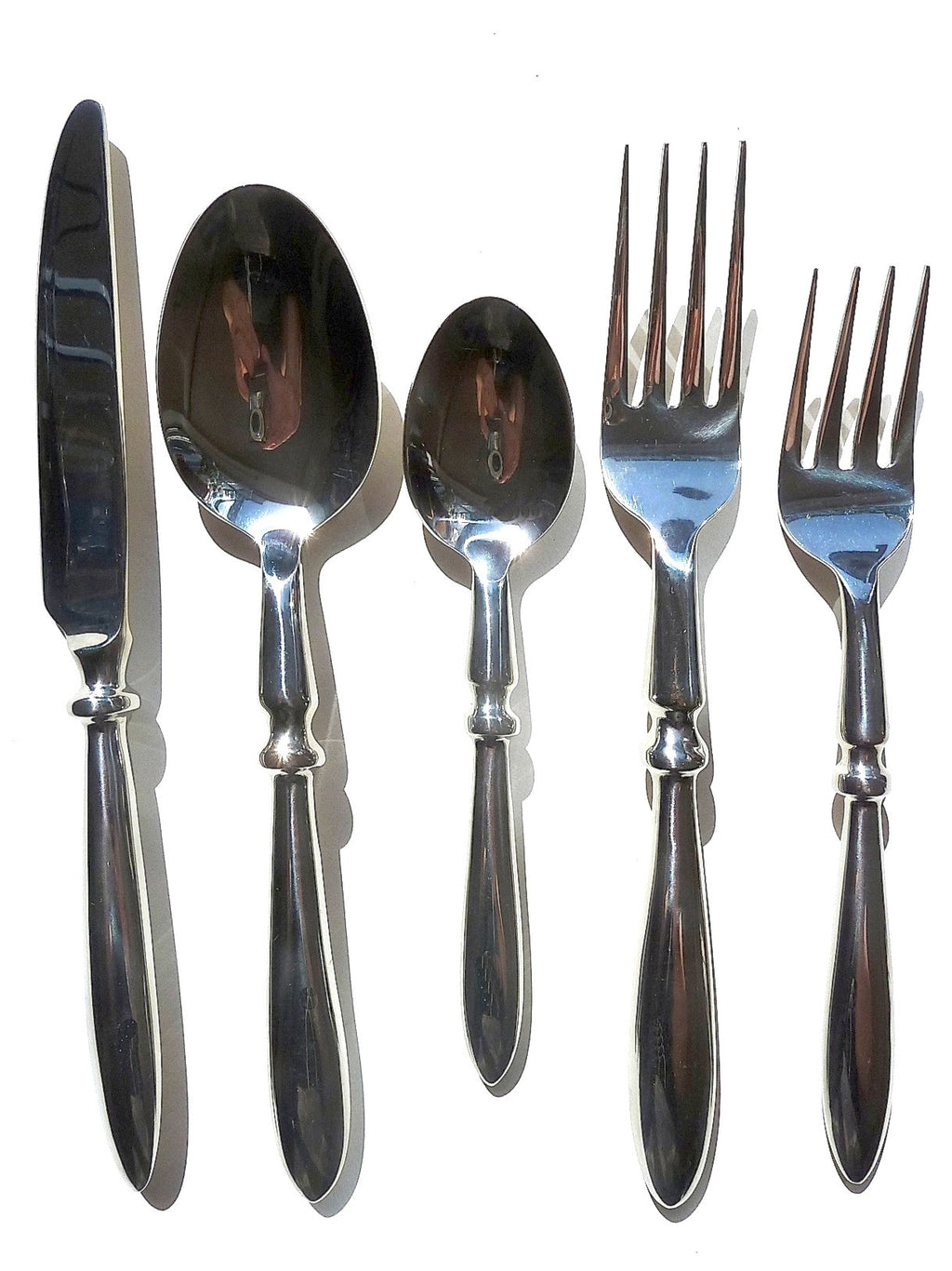 Stainless Steel Tudor Design 5 Piece Place Setting