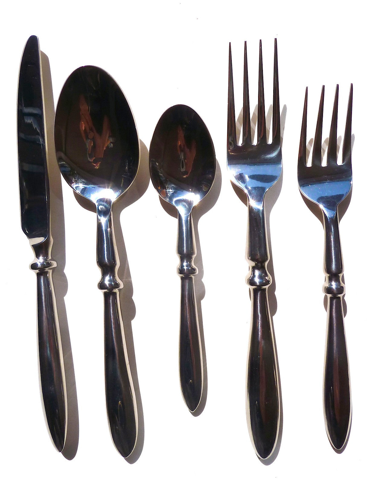 Stainless Steel Tudor Design 5 Piece Place Setting
