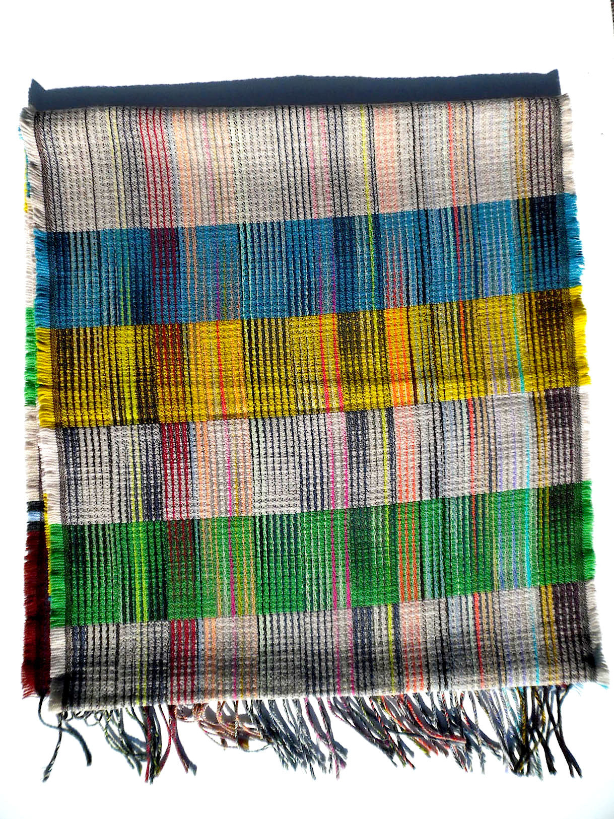 Scarf Lambswool Colorblock Large 1