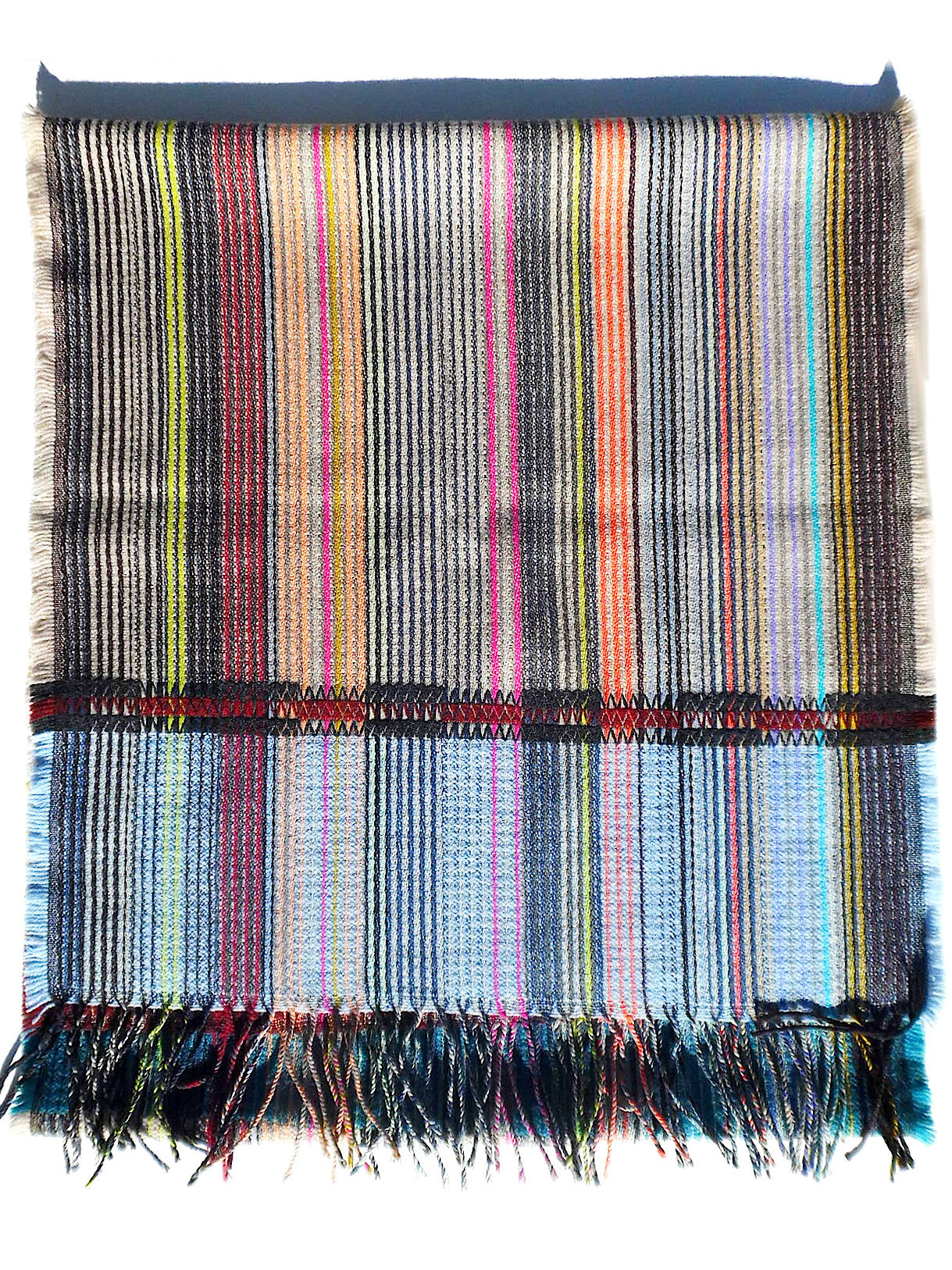 Scarf Lambswool Colorblock Large 1