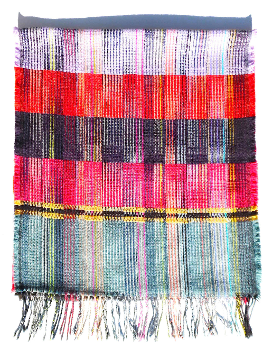 Scarf Lambswool Colorblock Large 2