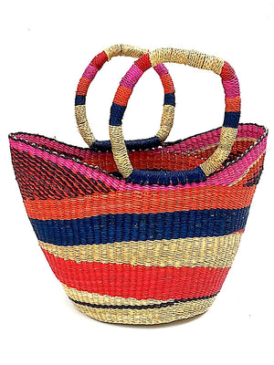 African Market Tote Bag Multistripe