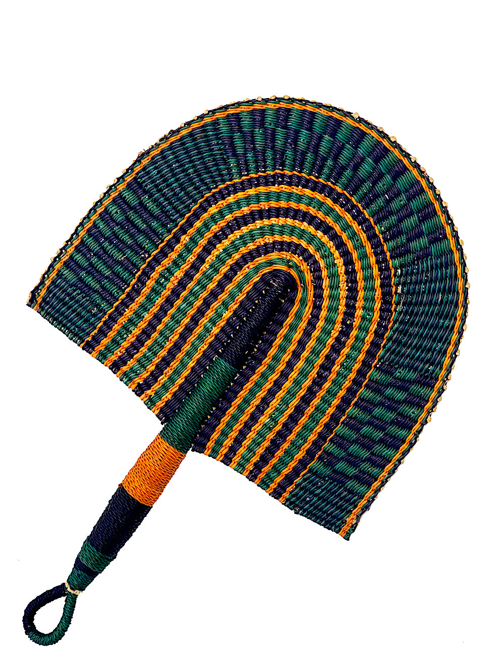 Large African Hand Woven Fan