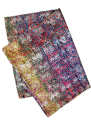 African Batik Cotton Large Scarf